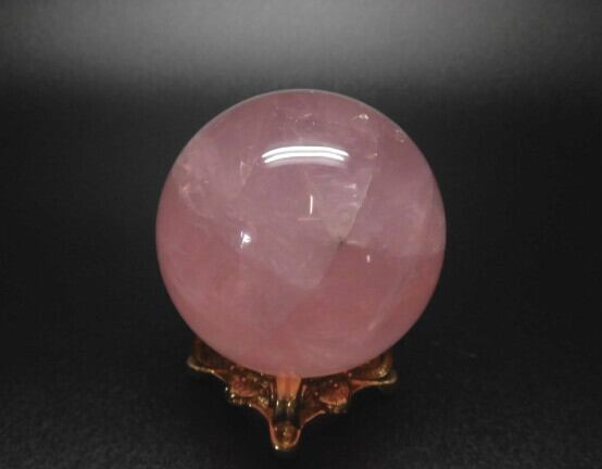 【送料無料】【高品質】マダガスカル産スターローズクオーツ丸玉　STARROSE−5