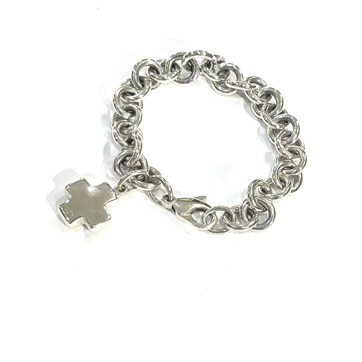 TIFFANY&CO.】2672 ティファニー ローマンクロスチャーム ブレスレット