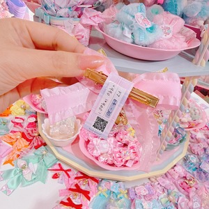 【F7】64-30いちごリボンヘアクリップ