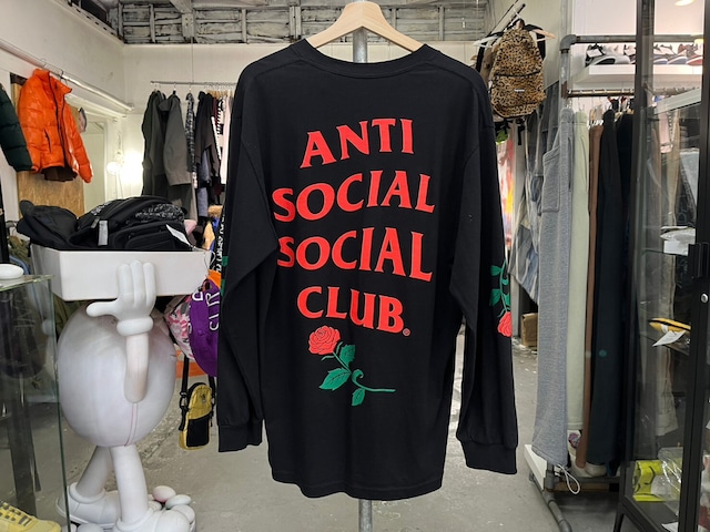 ANTI SOCIAL SOCIAL CLUB VIOLETS ARE BLUE LS TEE BLACK LARGE 83414