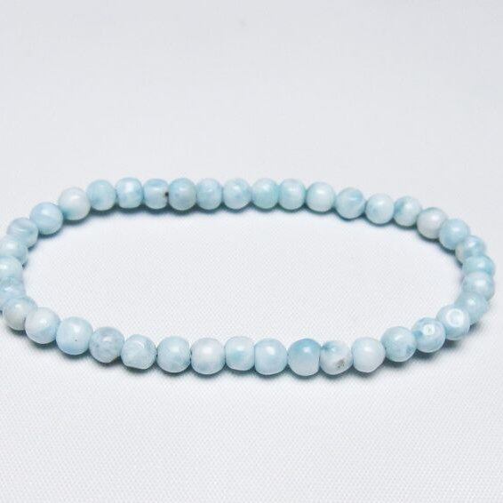 ラリマー ブレスレット 5mm 一点物 メール便可 [M便 1/10] 111-47895