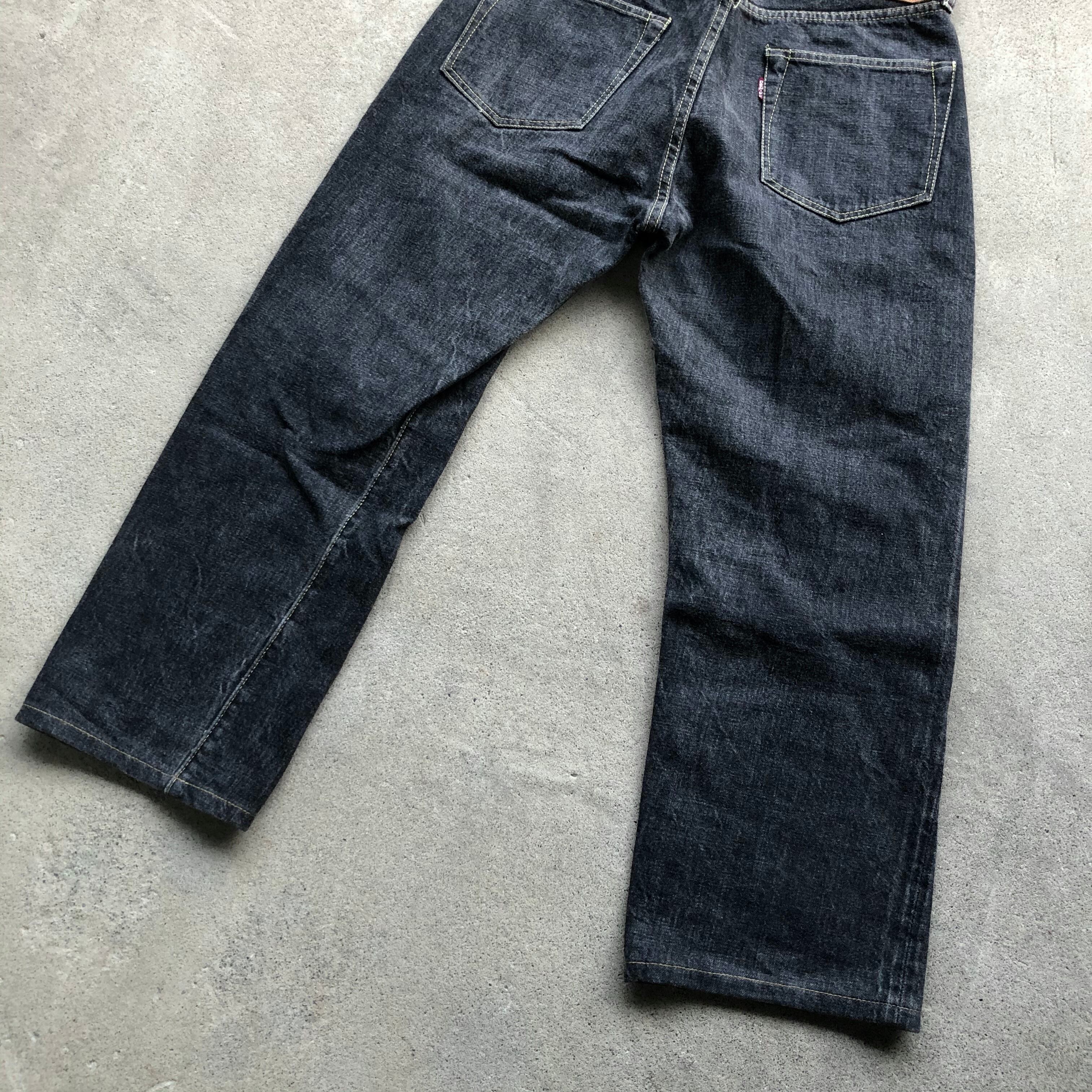 DENIME ドゥニーム Lot 179 オリゾンティ 赤耳 ブラックデニムパンツ