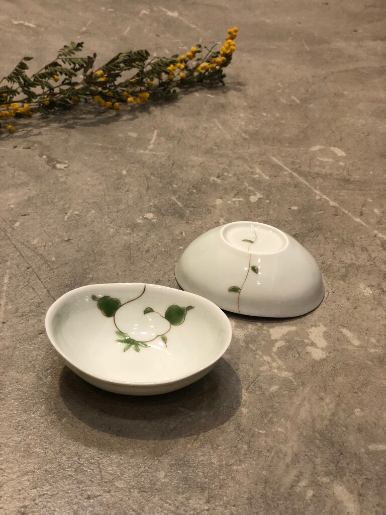 楕円小付 錦唐草