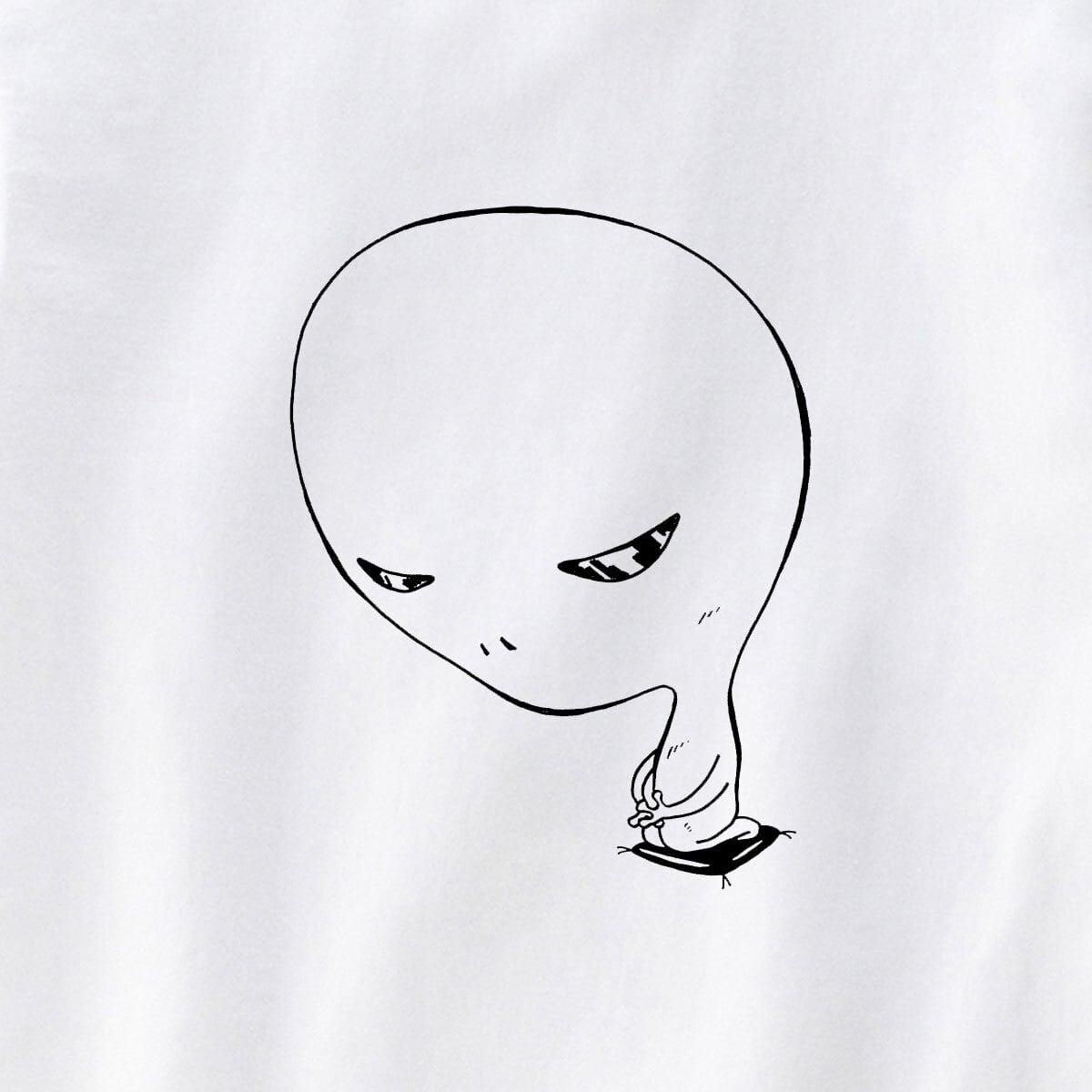 礼儀正しい宇宙人 おもしろTシャツ os58 ゆるキャラ 座布団 お辞儀 癒し ユニーク