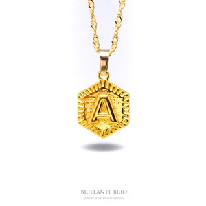 Initial6 coin  necklace A