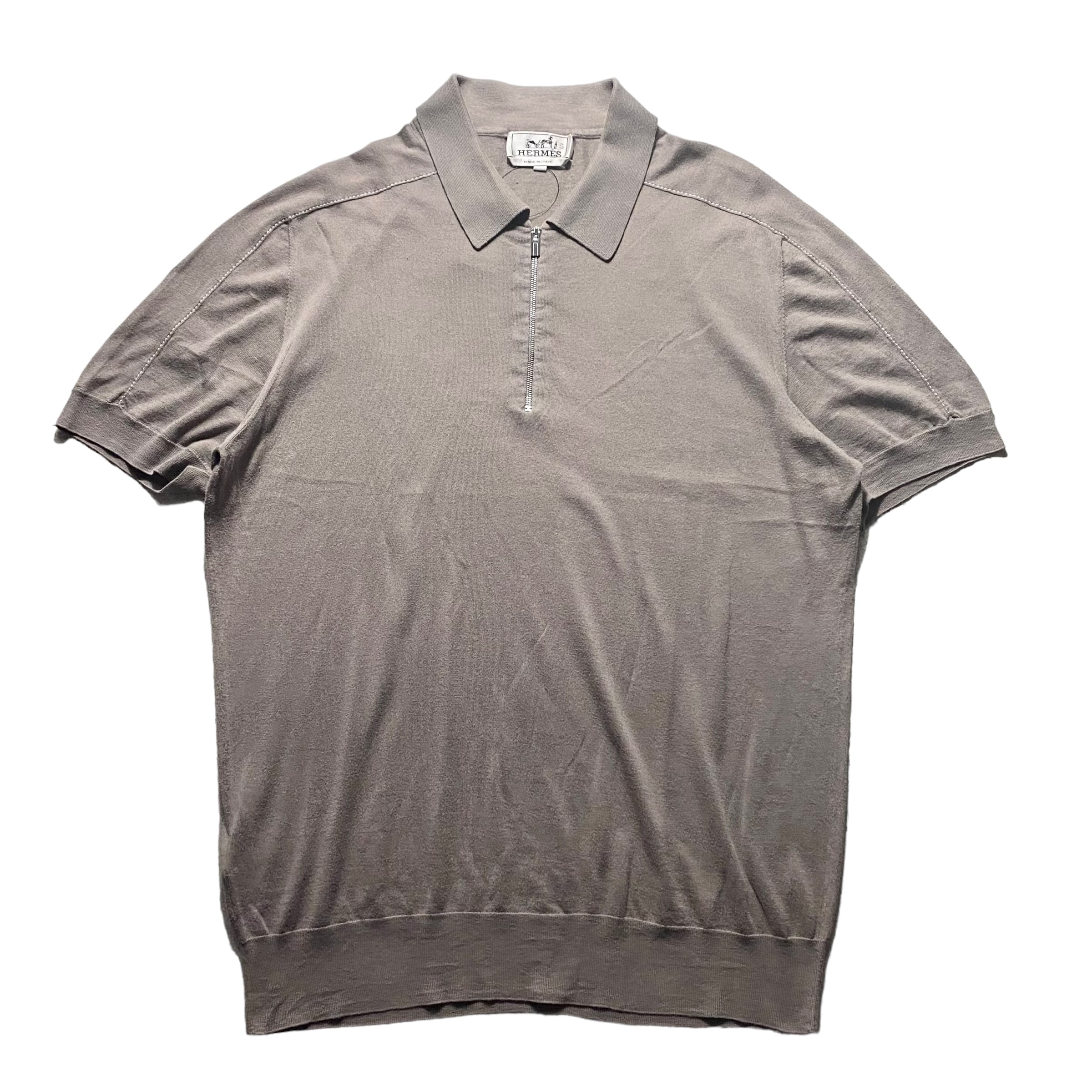 HERMES half-zip knit polo shirt | NOIR ONLINE HERMES half-zip knit polo shirt | NOIR ONLINE