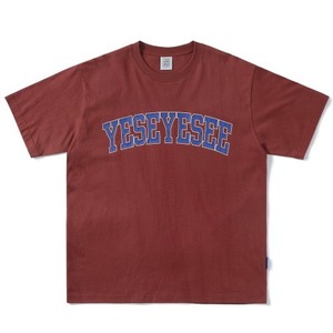 [YESEYESEE] Arch Logo Tee Brick Red 正規品 韓国ブランド 韓国代行 韓国通販 韓国ファッション 半袖 T-シャツ