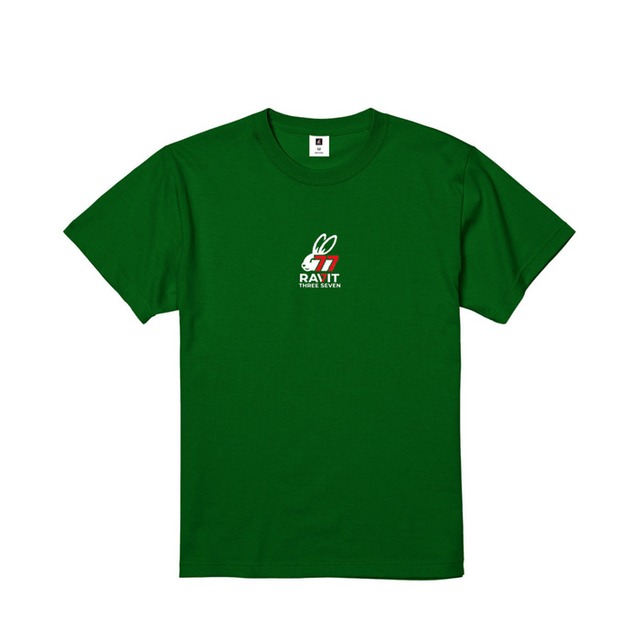 RAVIT THREE SEVEN LOGO-T "SAKIZII PRODUCE" RED SEVEN