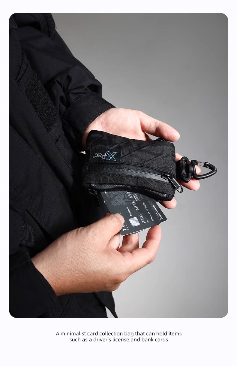 M　ミニポーチ　BK 15/16 X-PAC ミニポーチ | テックウェア専門店 AHAMKARA