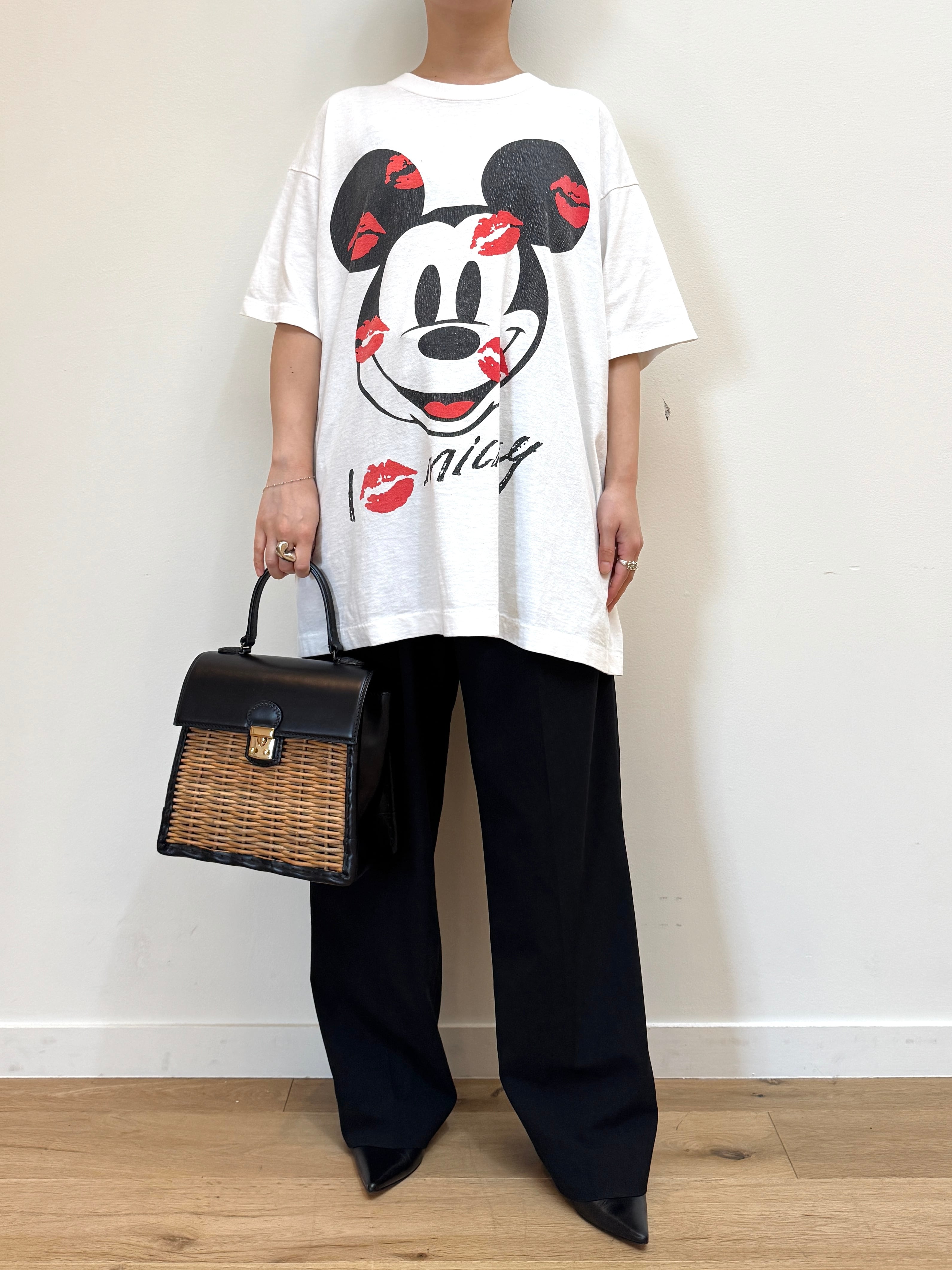 CU12-20 USED DISNEY TEE -WHITE-