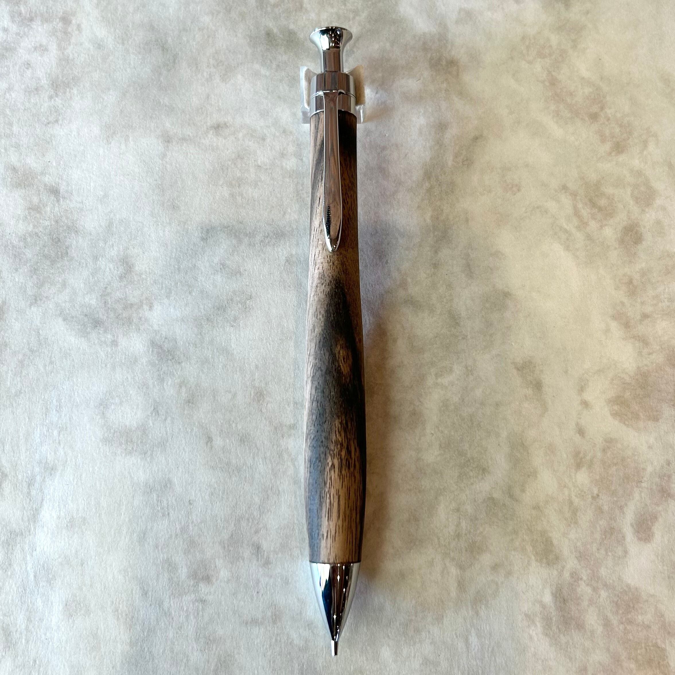 こぶた工房 【黒柿①】 ボールペン換装可 | ペンネジューク