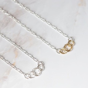 glitter chain necklace (2col)