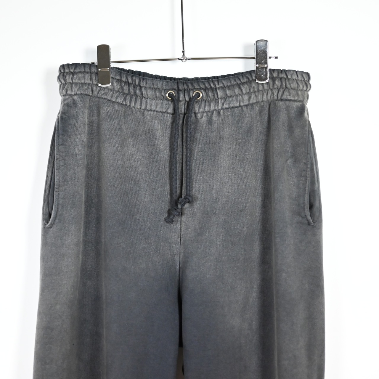 BOWWOW / WEATHERED SWEAT PANTS - BLACK