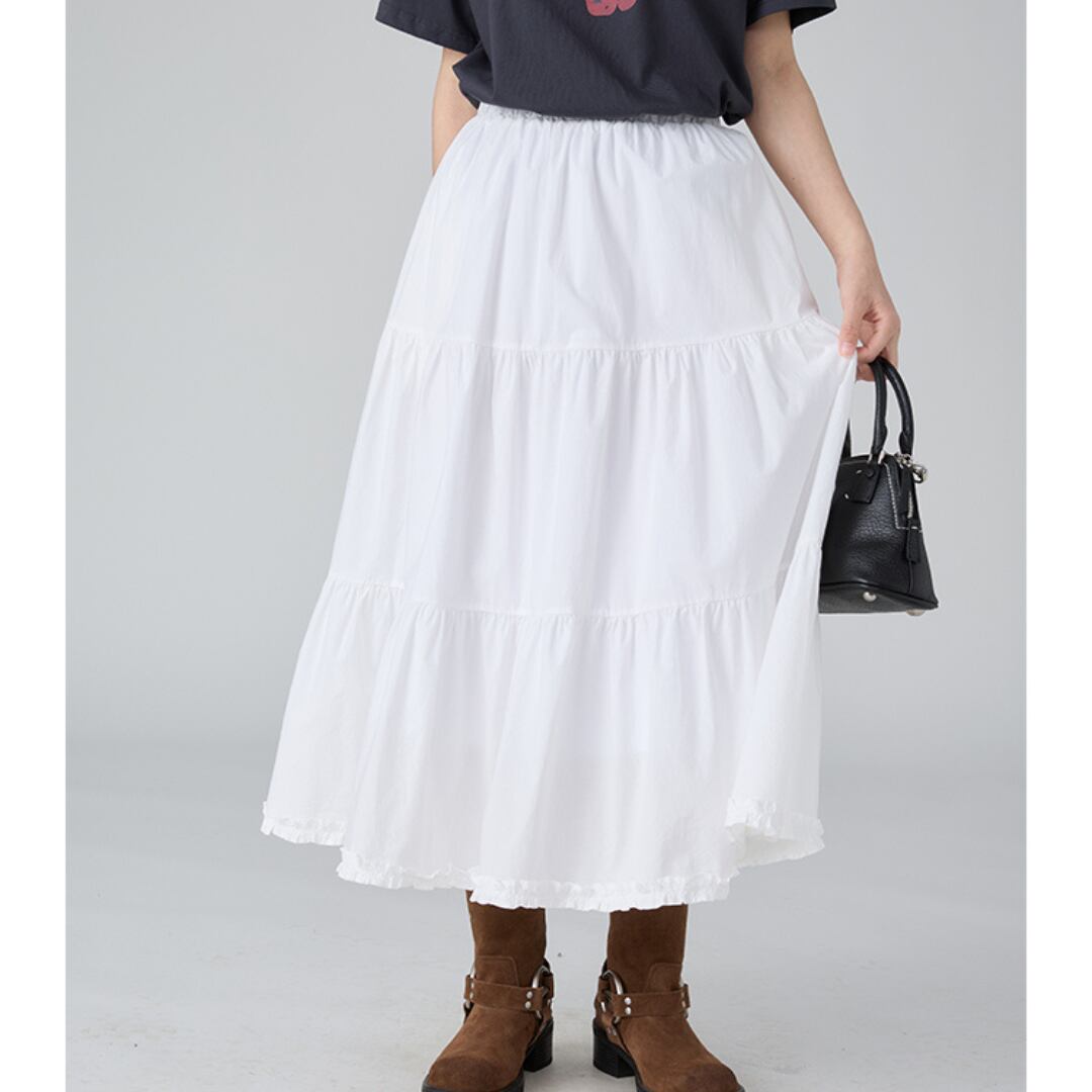 a line long skirt in drawing style