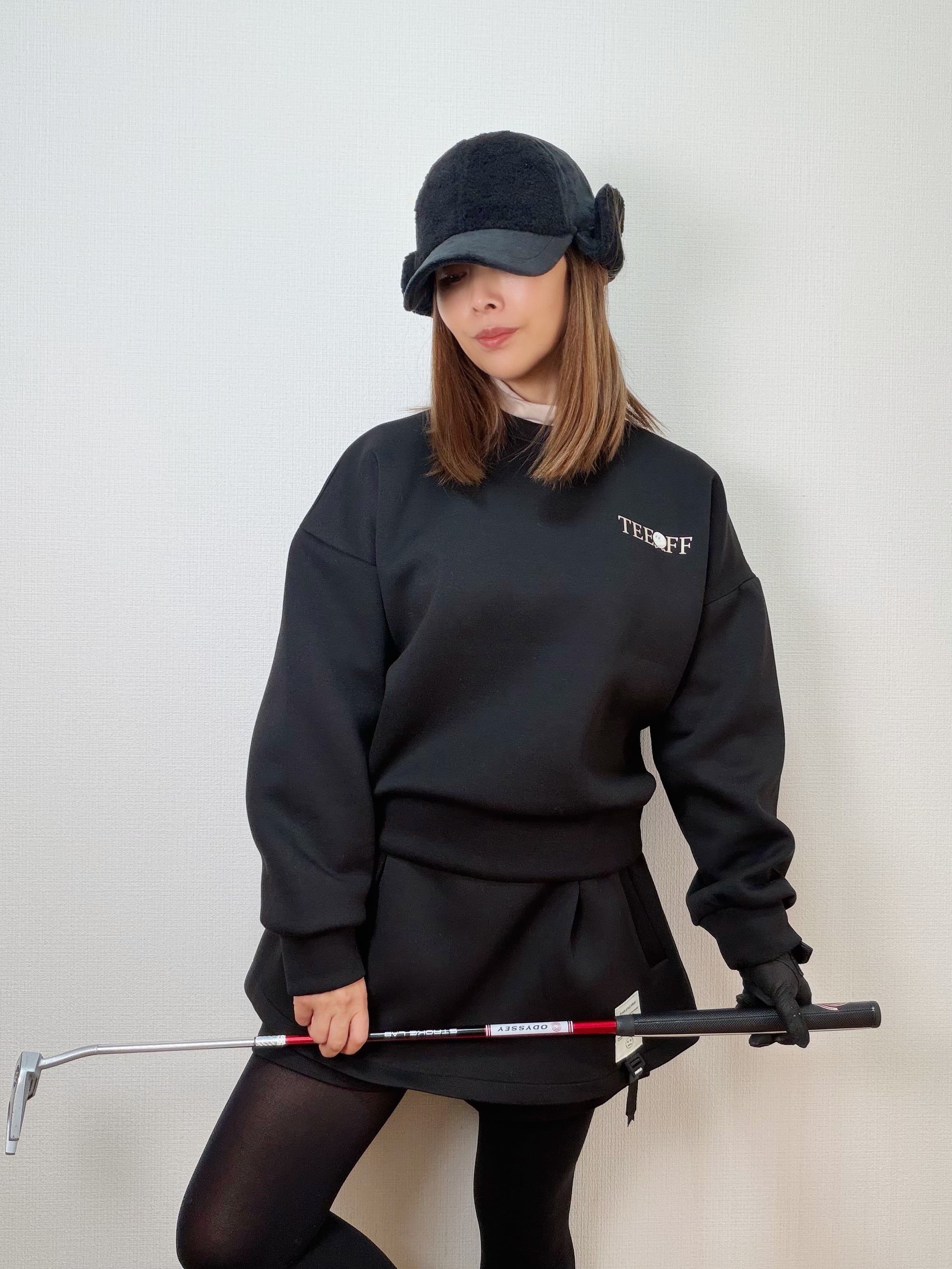 即納＊【セットアップ可能】 Teeoff Graphic Golf Sweatshirt （Ivory