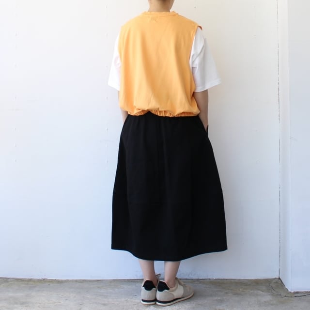 HAVERSACK ベルテッドコクーンスカート Belted Cocoon Skirt （Black