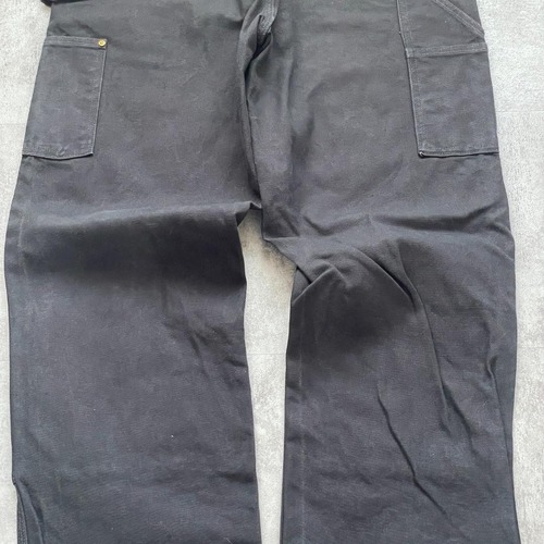 メキシコ製 ブラック ダブルニー Carhartt B01-M 34×36 詳細写真15