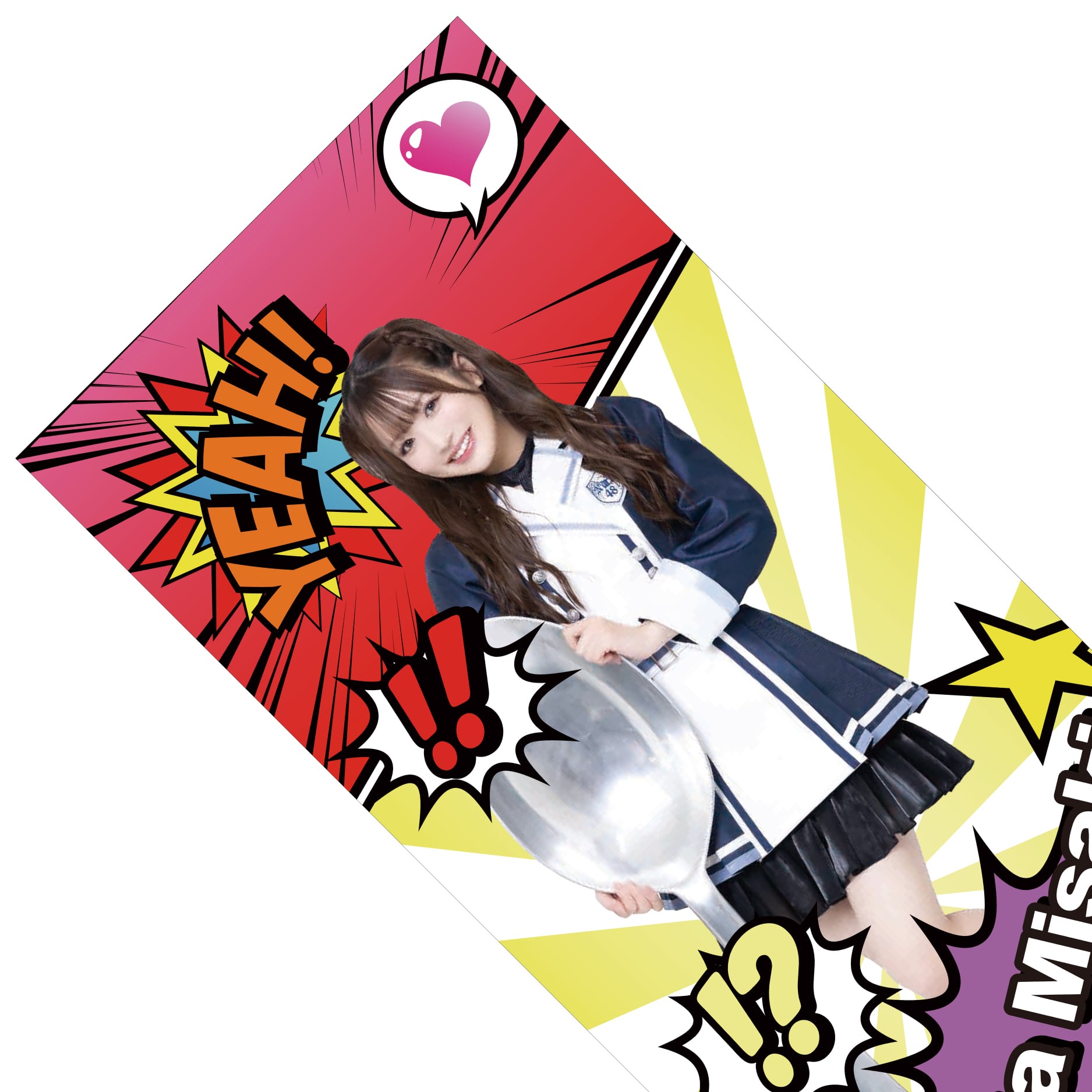 NMB48×PIZZERIA 8 good spoon コラボ限定 フェイスタオル【坂田 心咲