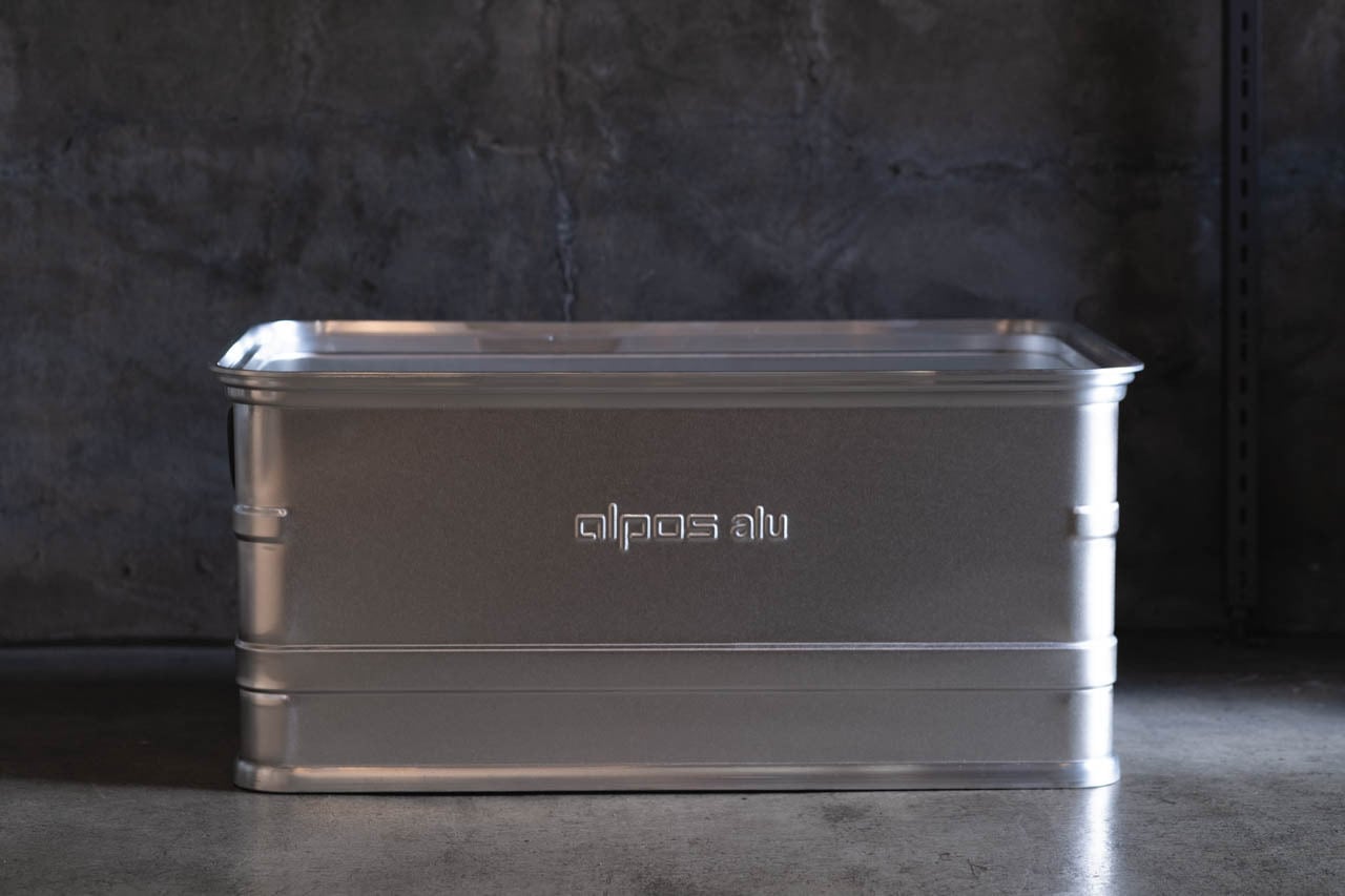 ALPOS EURO_ALUMI CONTAINER OPEN TOP - M | KUHONJI GENERAL STORE