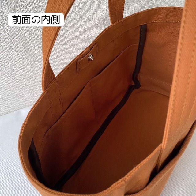 【全8色】「軽いボックストート」横長サイズ／アルマダ8号帆布【受注制作】