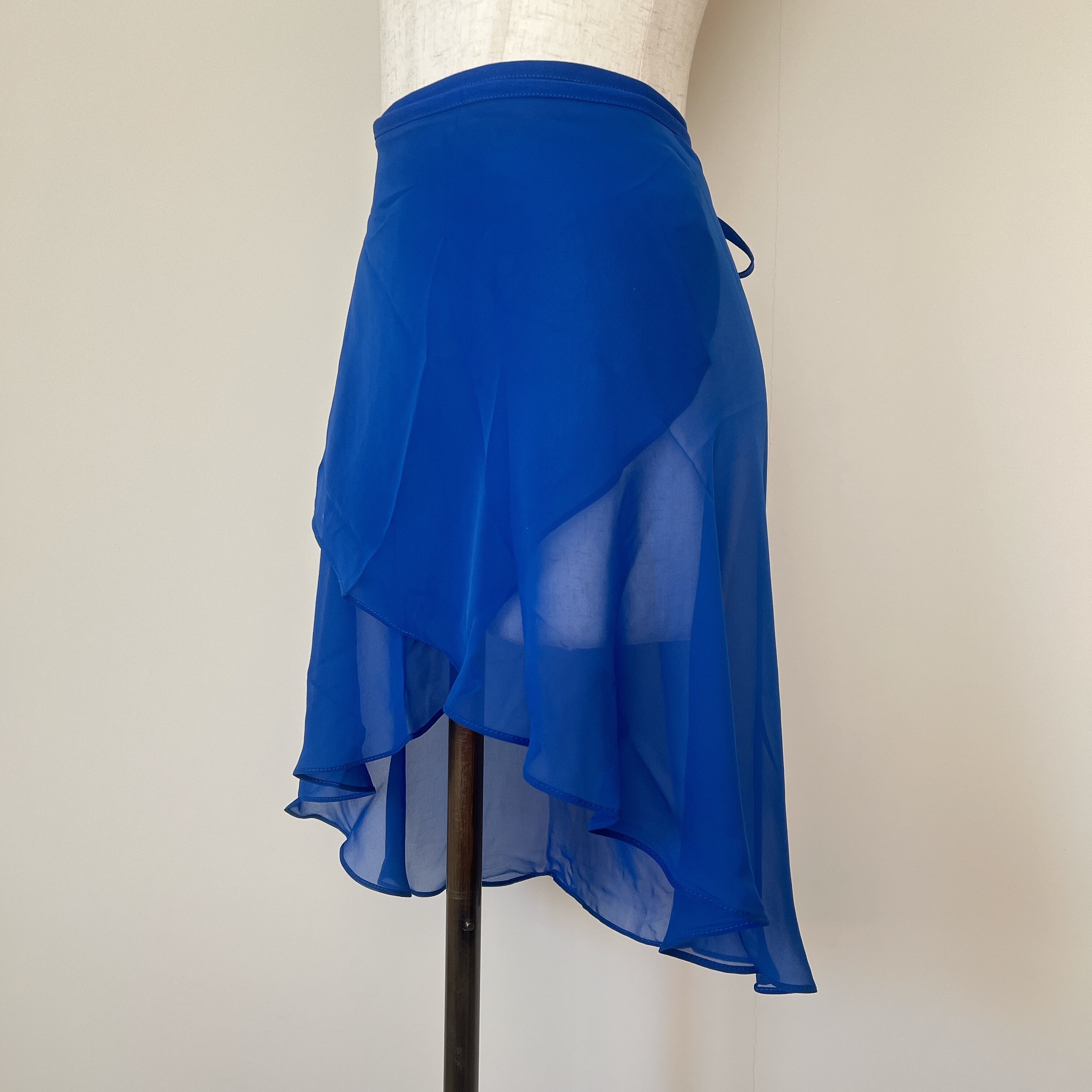royal blue シフォン ラップスカート | バレエショップ Snowflake