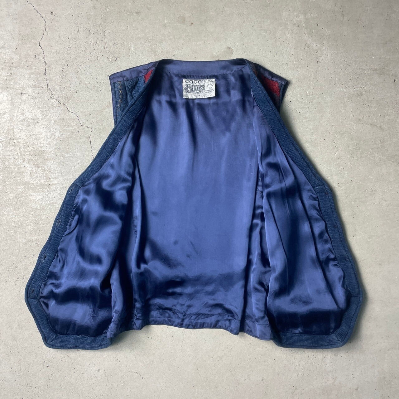 90年代 オーストラリア製 COOGI BLUES クージー 3Dニット ベスト ジレ 