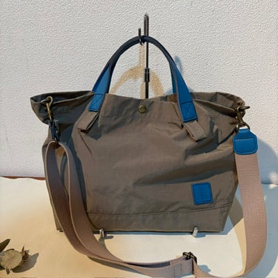 regalo　型押しナイロン3WAYトート(中)　ブルー