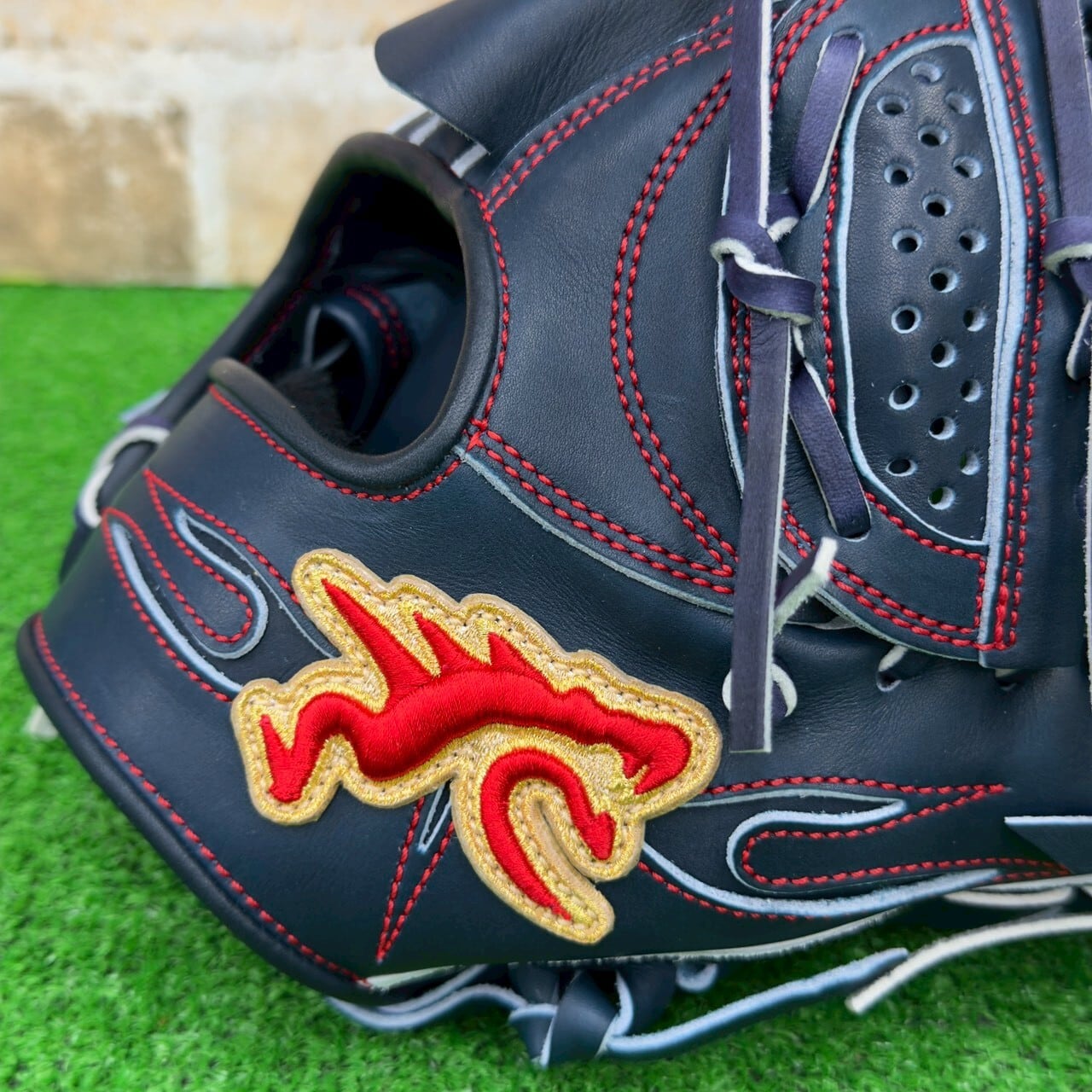 限定】glove studio RYU 硬式グローブ KAN型 投手用 Mブラック 高校