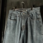 ROCA WEAR ヒップホップ　デニムパンツ　バギーパンツ　ロカウェア　ネイビー　刺繍　W34