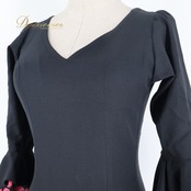 フラメンコ 衣装 Tierra ティエラ ドレス ワンピース ブラック系 ピンク系 黒 ピンク 花柄 ボランテ フリル シージョ ダンス パーティ 発表会 レディース かわいい ステージ おしゃれ