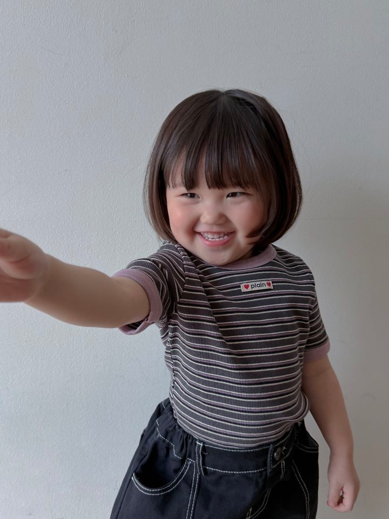 【取寄/韓国直送】Plain. 26/SM ストライプリンガーTシャツ｜夏服｜韓国子供服