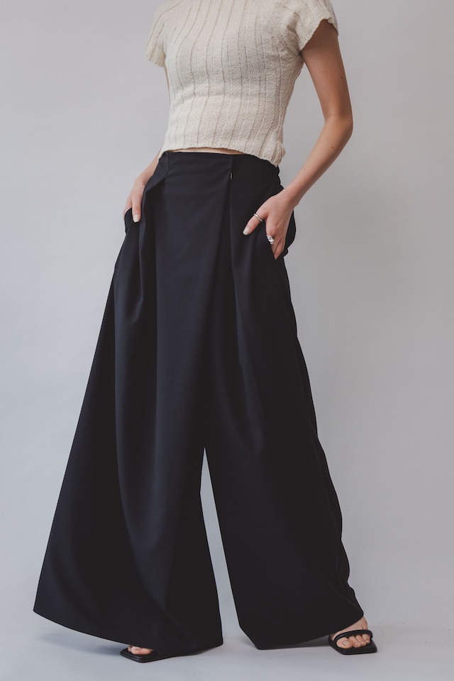 Wide wrap slacks