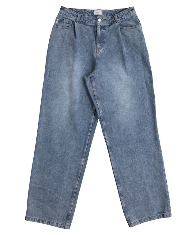 【#Re:room】VINTAGE TUCK WIDE DENIM［REP208］