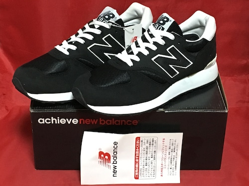 New Balance（ニューバランス）M380N BK 6.5 24.5cm EE 黒/白❼