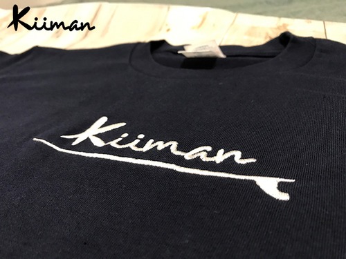 Kiiman　刺繍LOGO　T-shirt  (navy)
