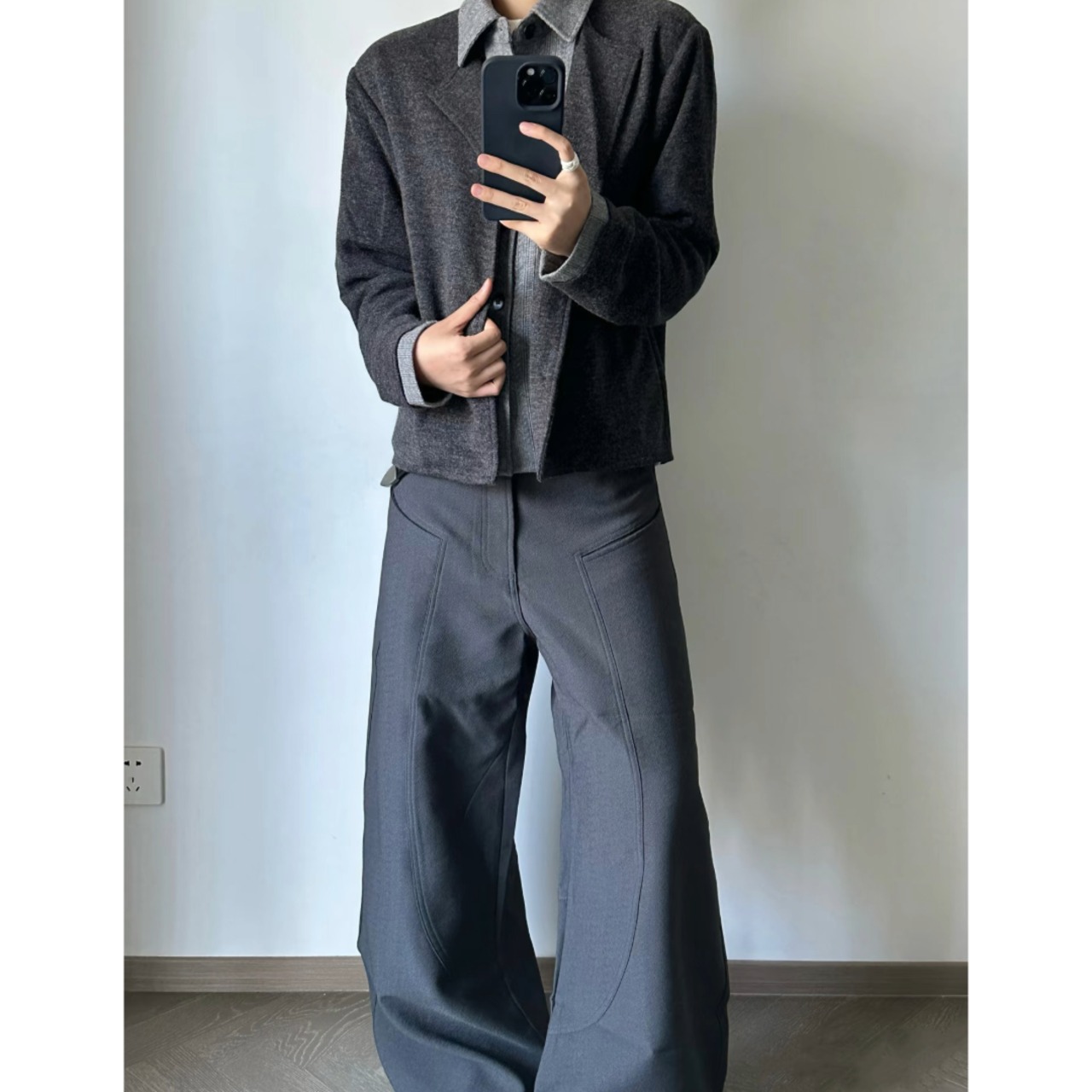 Layered Lapel Cardigan TB2556・画像3