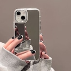 【iphone15対応】 おしゃれ バック ミラー 耐衝撃 強化バンパー 抗指紋 防塵 耐水性 非スリップ 透明 iphone 高品質 ソフトケース