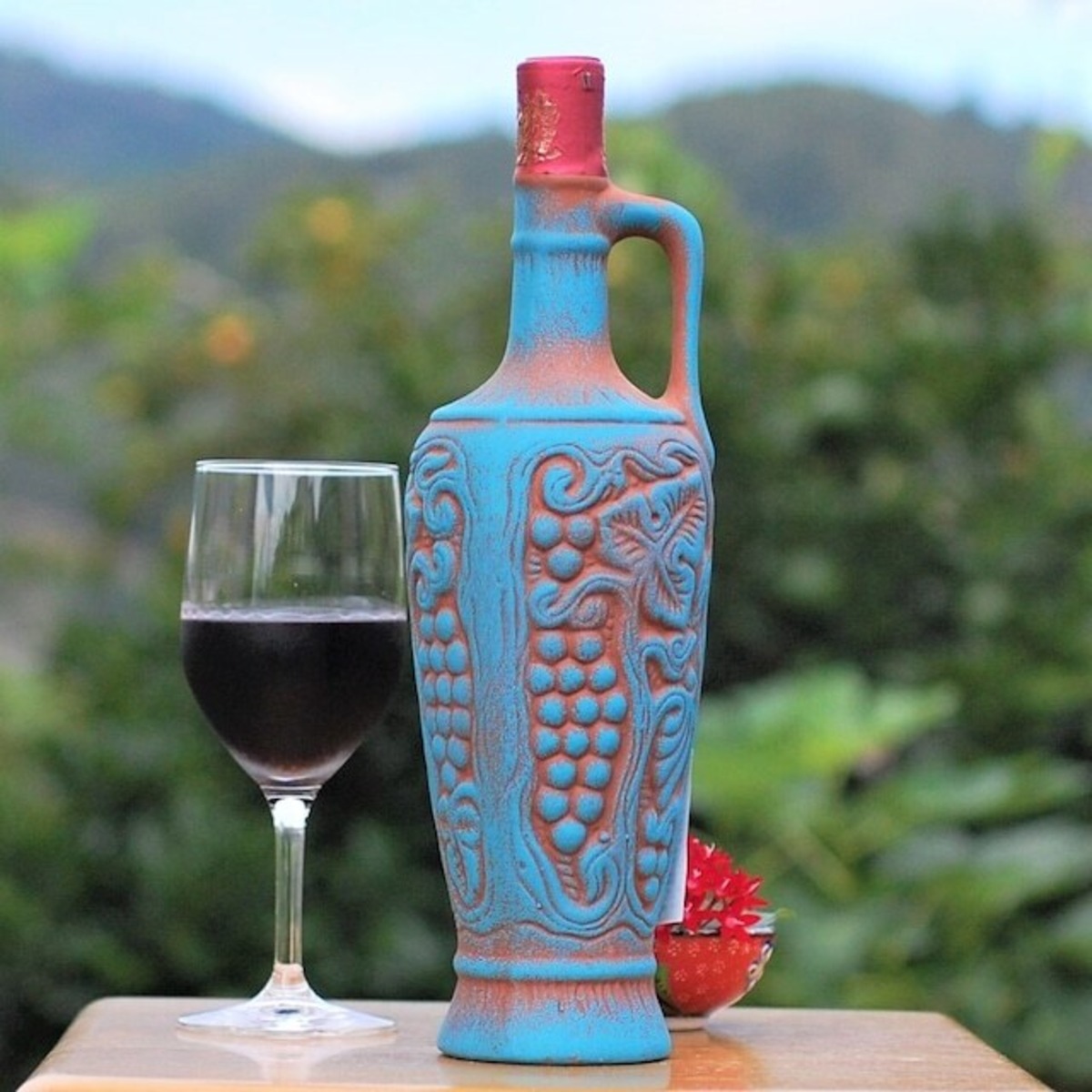 ジョージアワイン】サぺラヴィ【陶器ボトル】 SAPERAVI CERAMIC BOTTLE 
