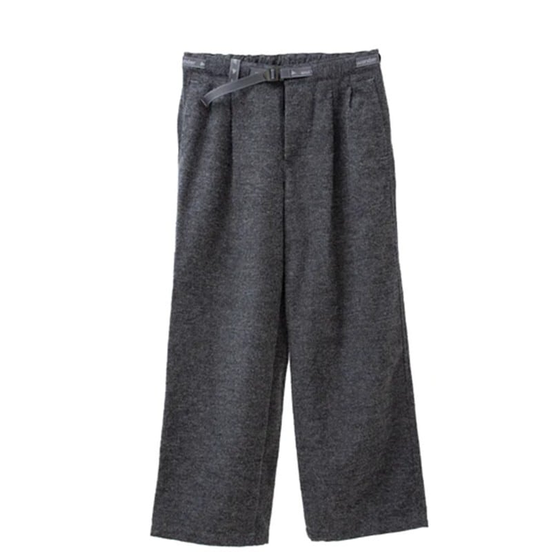 andwander】wool twill wide pants | GLB STORE