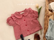 【取寄/韓国直送】26/SM チェックブラウス｜ 夏服｜ベビー服｜韓国子供服