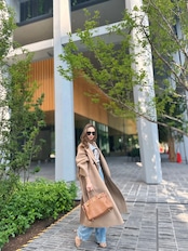 fur hooded long coat