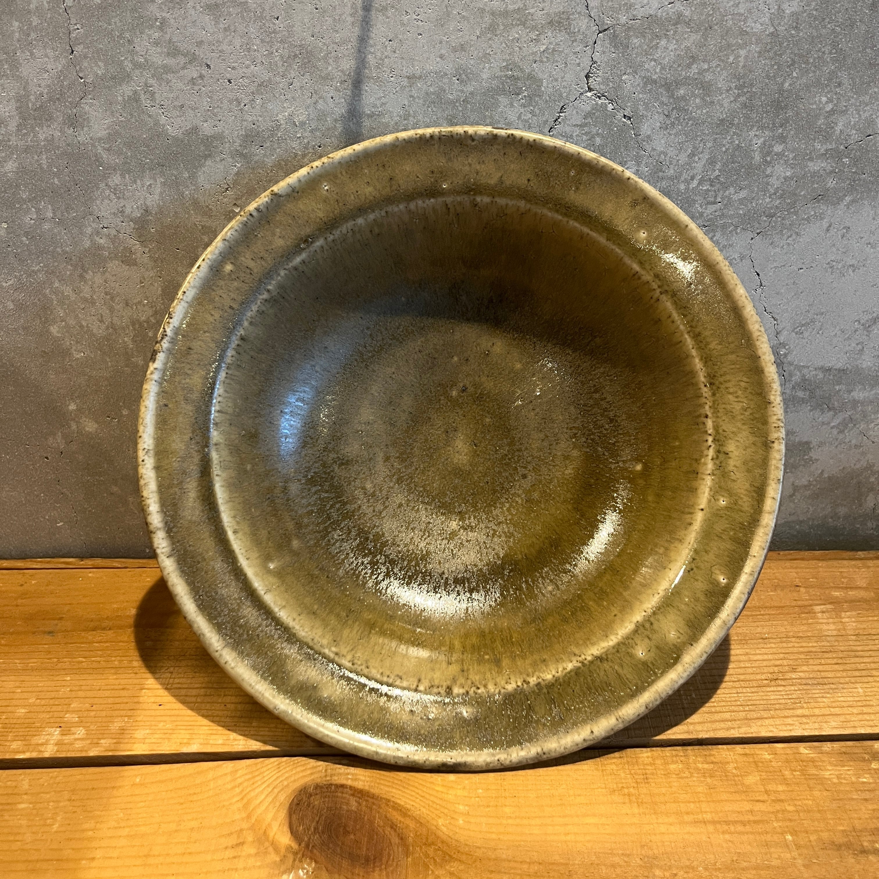 森山陶器 リム鉢 薄鉄釉