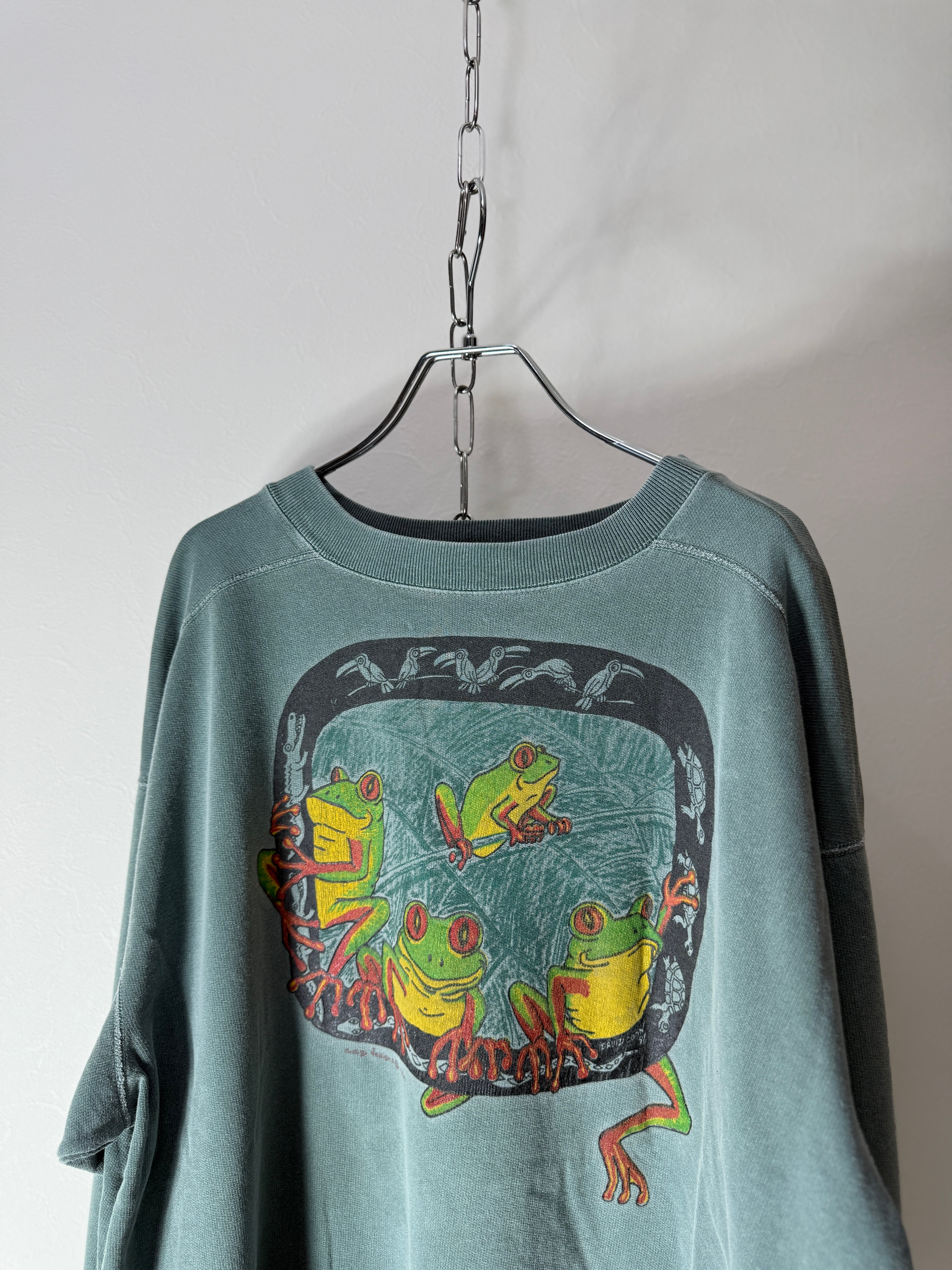 90’s CANADA made “Tree Frog Art” sweat shirt