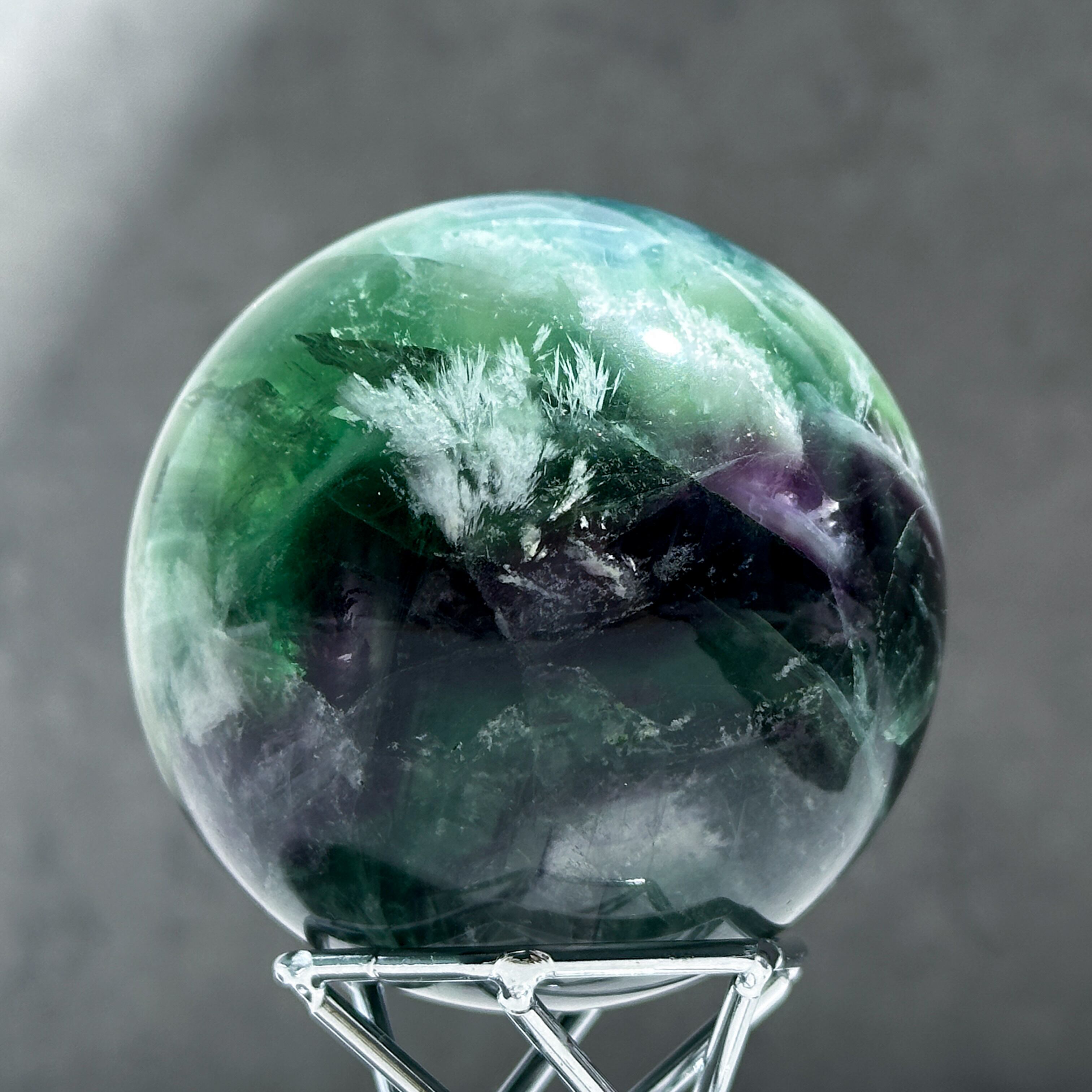 エンジェルフェザーフローライト スフィア21◇ Angel Feather Fluorite