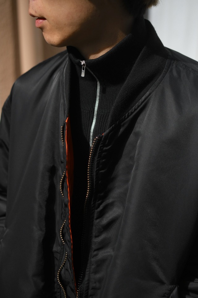 BATONER / SUPER HIGH TWIST WOOL DRIVERS KNIT (Black)