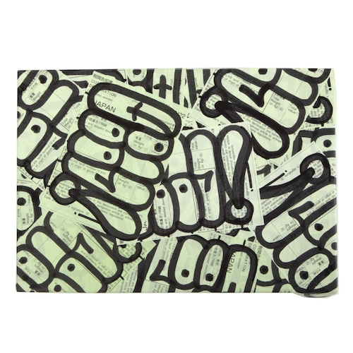 0867 / ThrowUp / Canvas (225mm × 160 mm) / Green