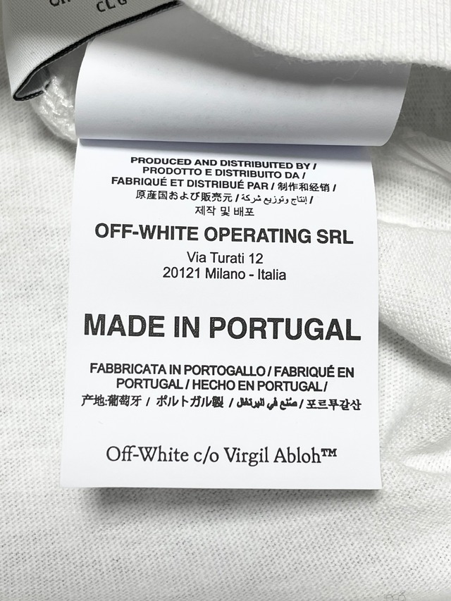 2021-22FW OFF-WHITE Tシャツ CARAV ARROW S/S OVER SKAT WHITE BLACK  OMAA120F21JER0070110 | G-select