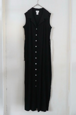 rayon poly sleeveless shirt one-piece