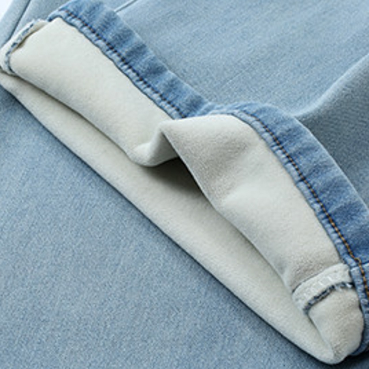 裏起毛ストレートデニム LK1807