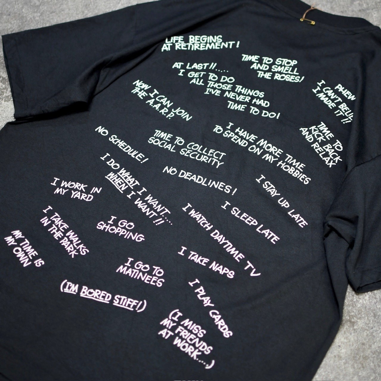 91's RETIRED AT LAST print tee